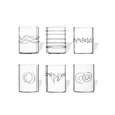 Deco Assorted Shot Glasses (Set of 6)