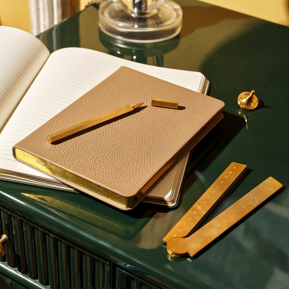 Brass Hex Pen & Stand