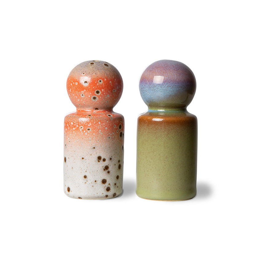70s Ceramic Pepper & Salt Jar
