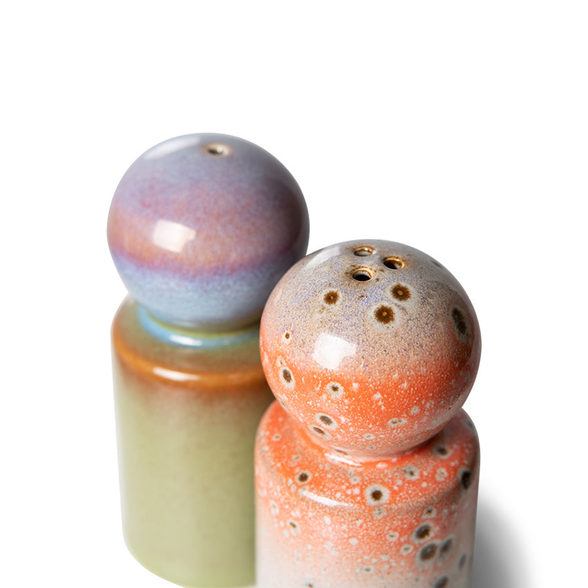 70s Ceramic Pepper & Salt Jar