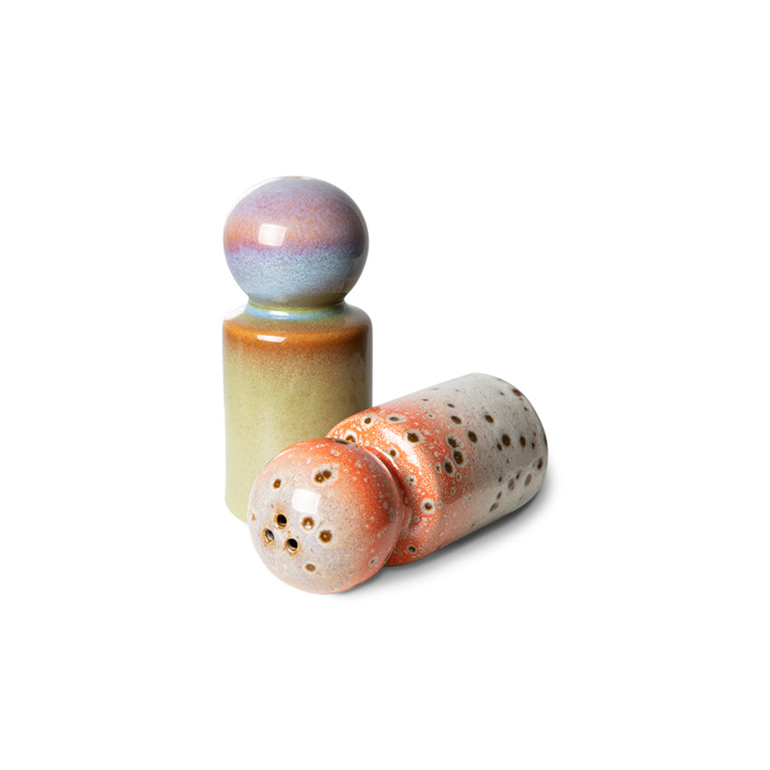 70s Ceramic Pepper & Salt Jar