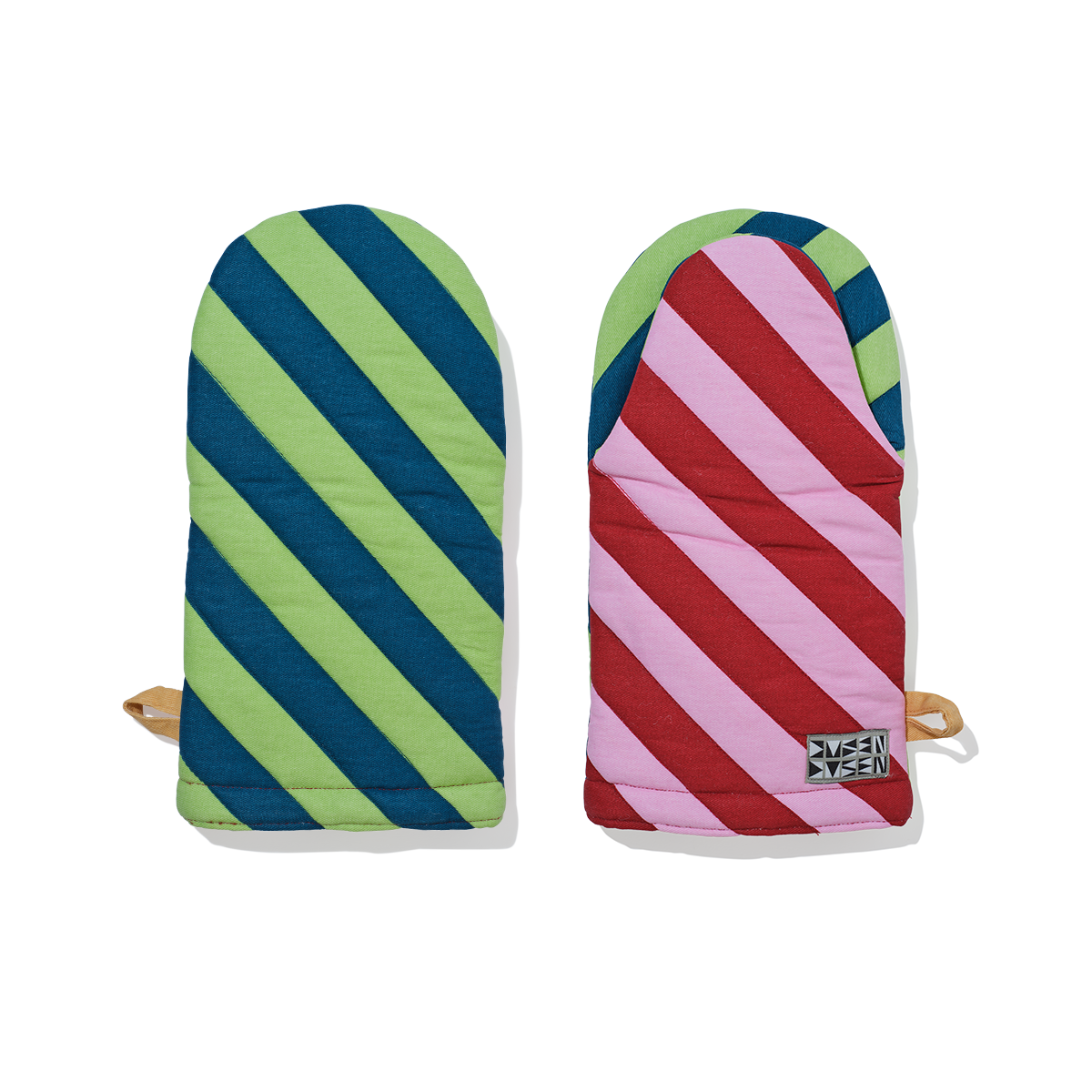 Stripe Oven Mitt