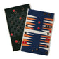 Leather Backgammon & Drafts Roll