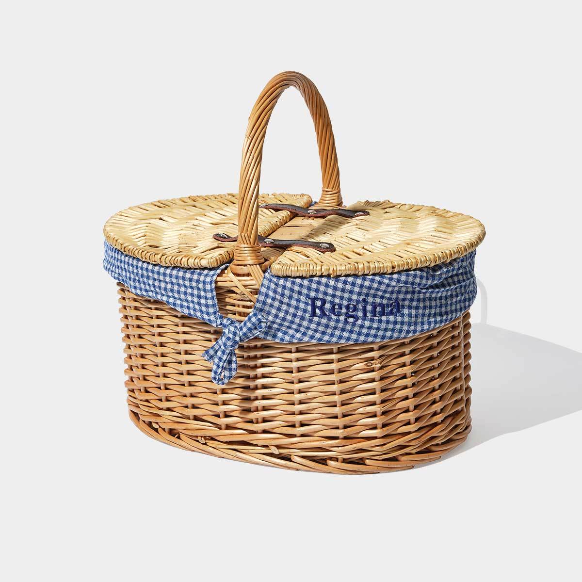 Gingham Picnic Basket – Not Another Bill