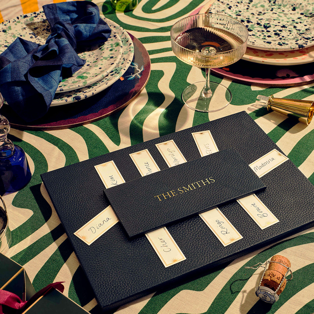 Personalised Leather Table Planner | Gifts for Entertainers | Not ...