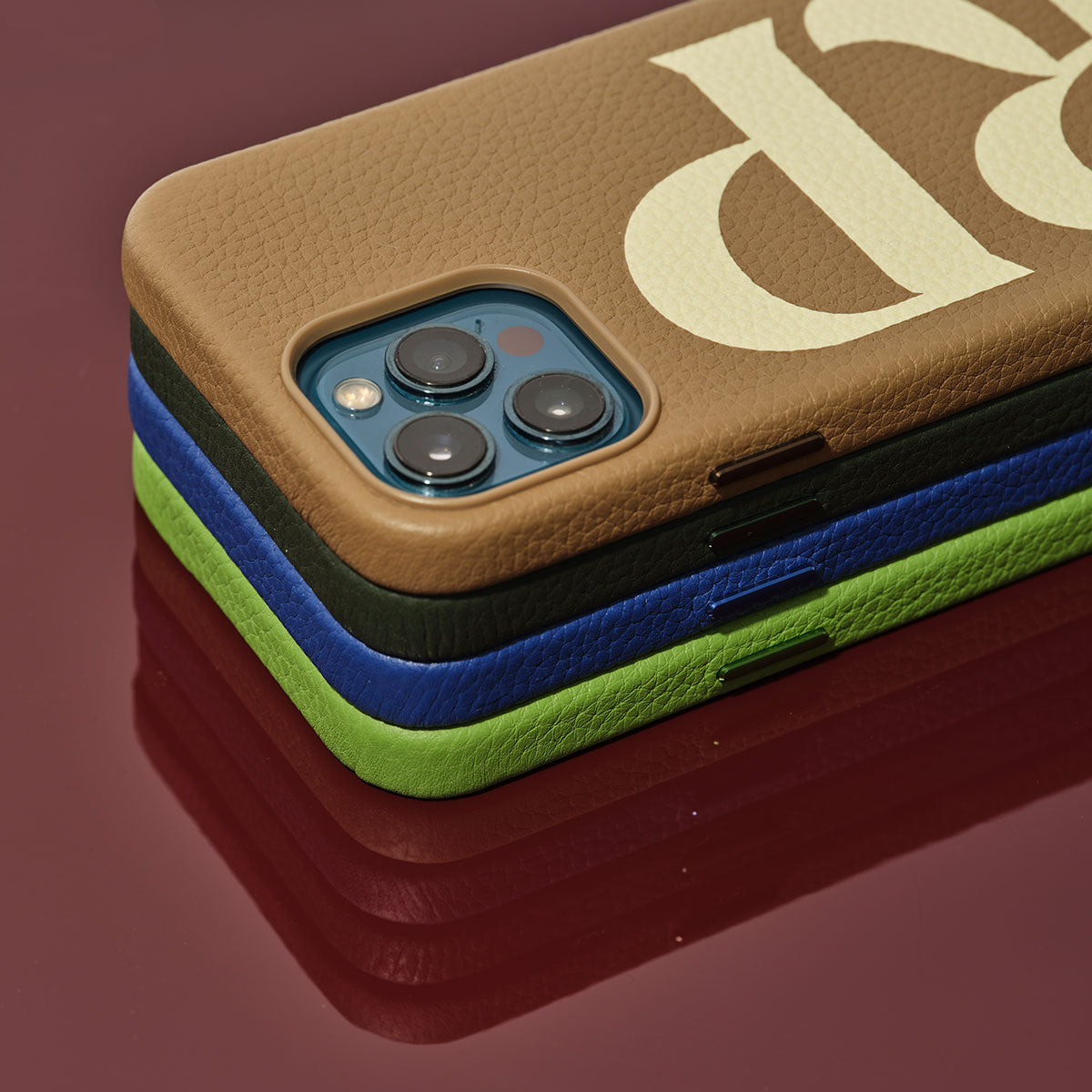 LV Neon Blue iPhone 14 Pro Max Flip Case