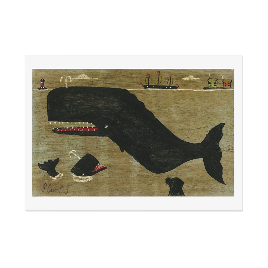 Steve Camps Fine Art Print - Whale &amp; Dog | Homeware Gifts | Not Another Bill