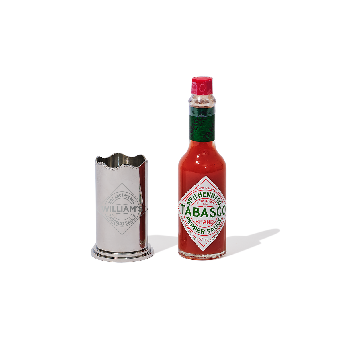 Personalised Silver Tabasco Case | Gifts for Foodies | Not Another Bill