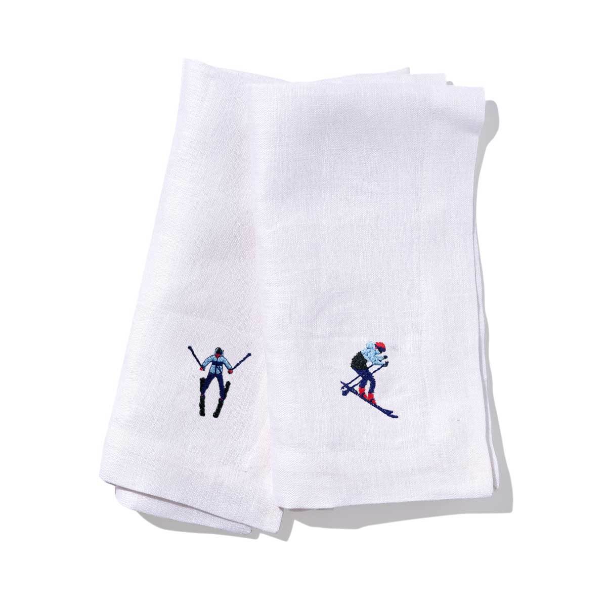 Embroidered Napkins x2