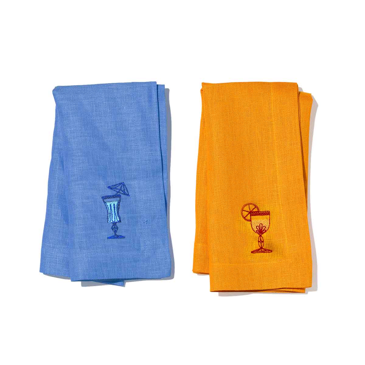 Embroidered Napkins x2