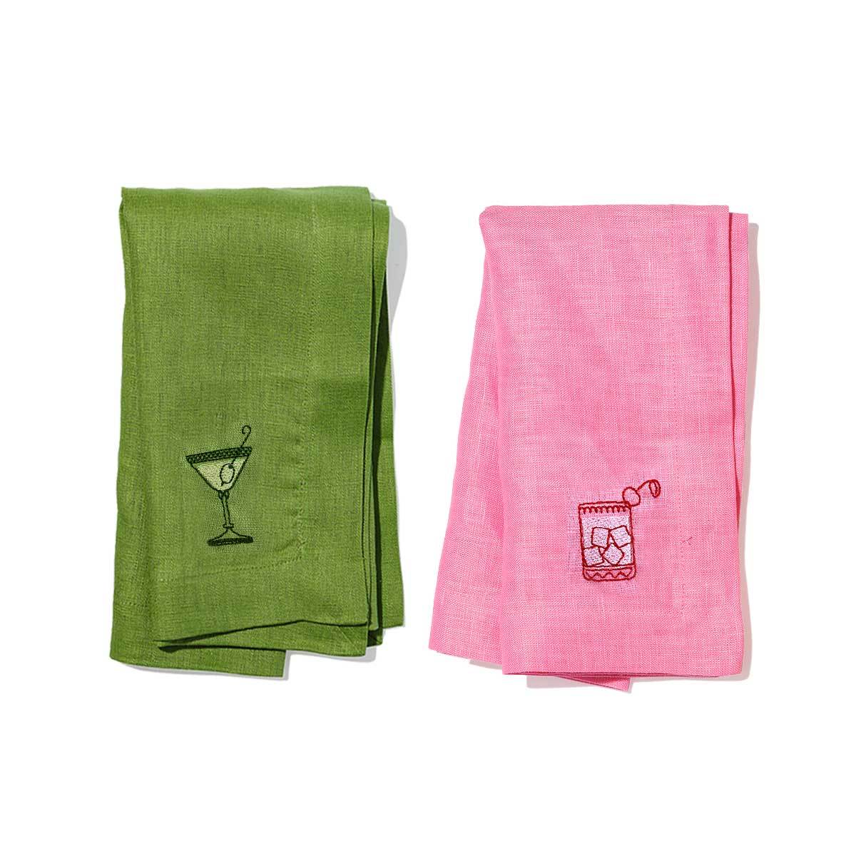 Embroidered Napkins x2