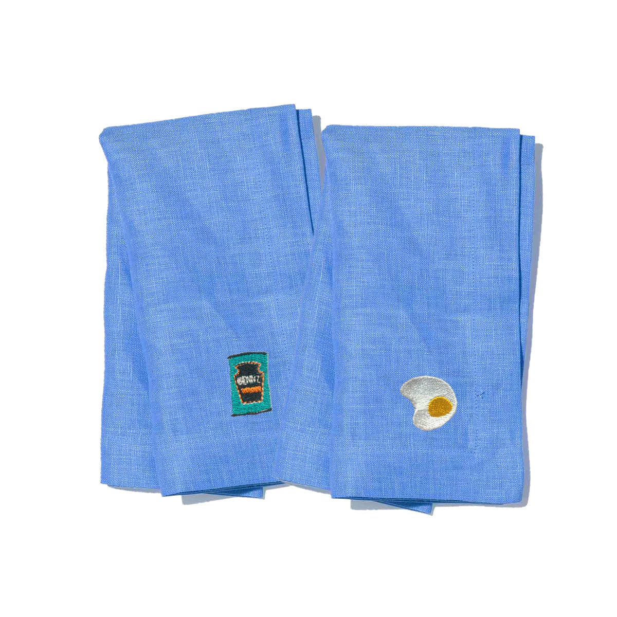 Embroidered Napkins x2