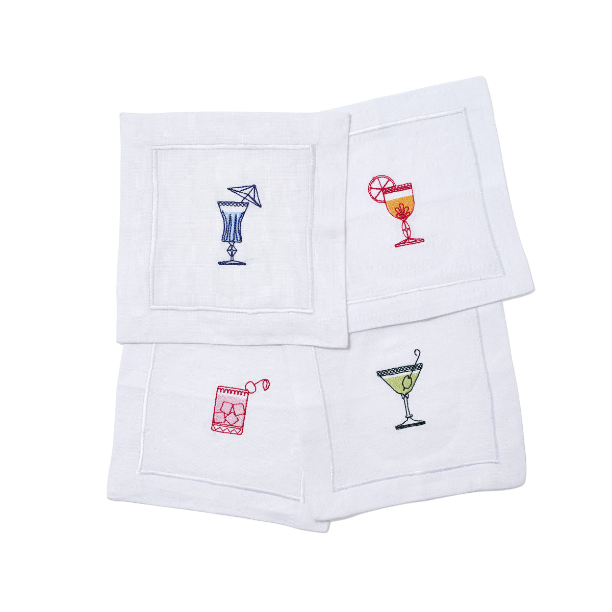 Linen Cocktail Hour Coasters