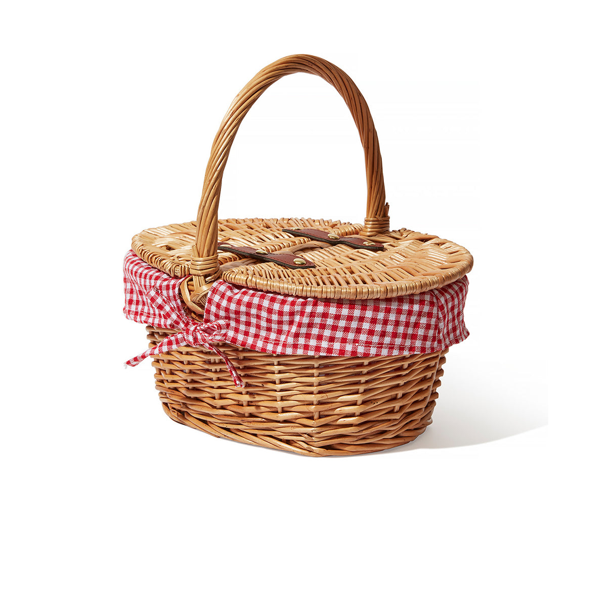 Gingham Picnic Basket