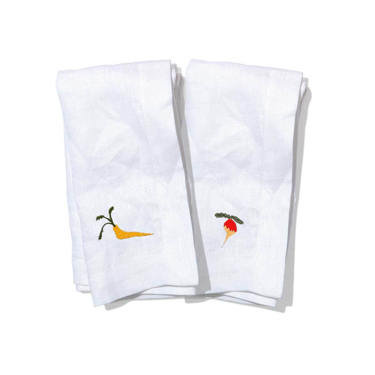 Embroidered Napkins x2