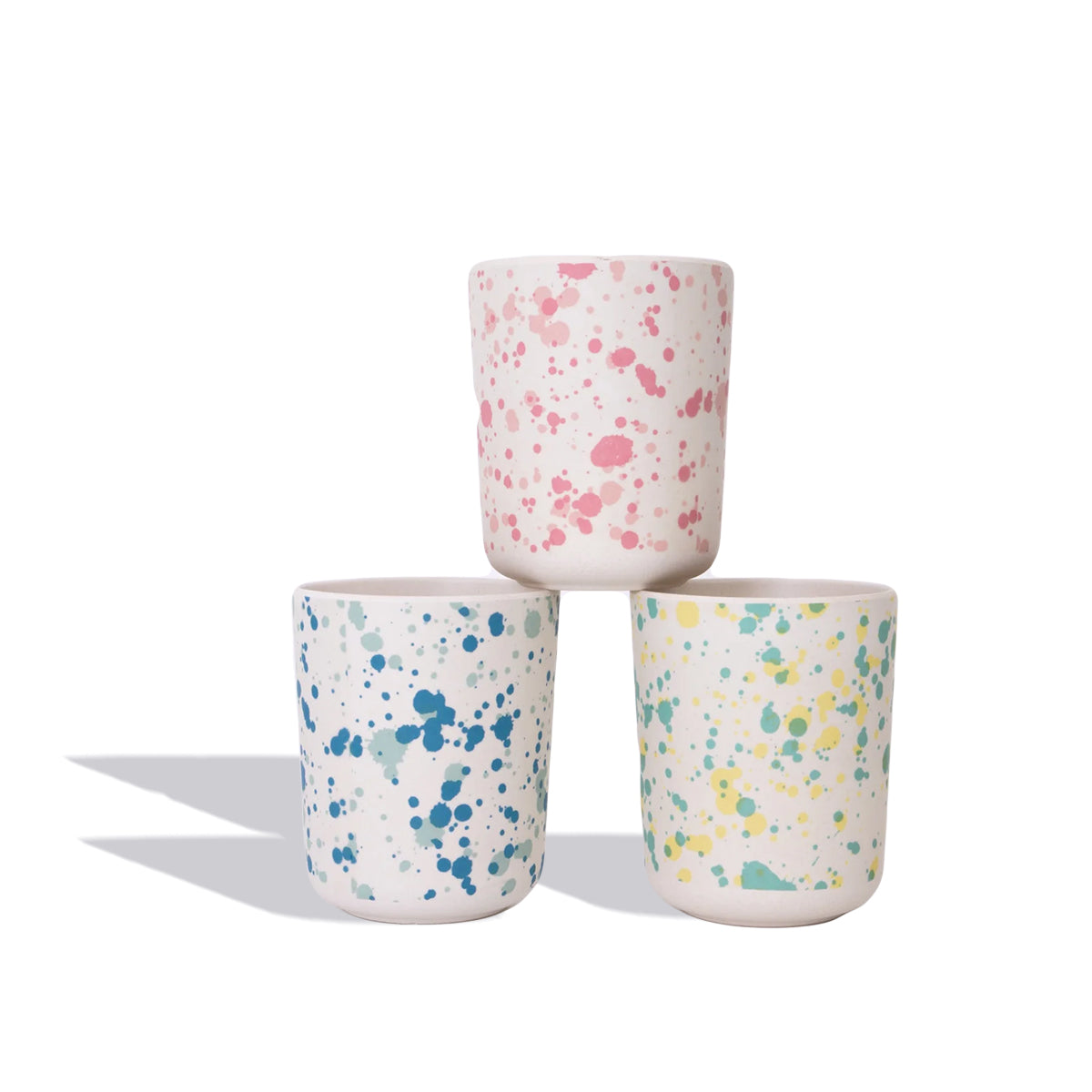 Speckled Bamboo Cups